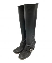 PRADA（プラダ）の古着「ロングブーツ」｜ブラック