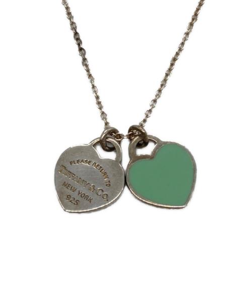 TIFFANY & Co.（ティファニー）Tiffany & Co. (ティファニー) ミニ ダブル ハート タグ ペンダント シルバー×ブルーの古着・服飾アイテム