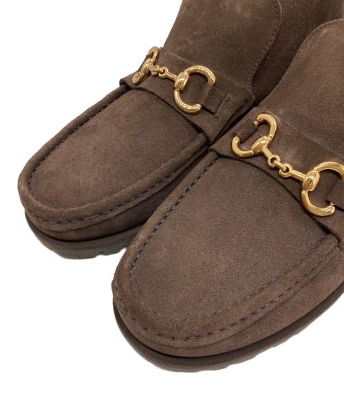 PARABOOT（パラブーツ）PARABOOT (パラブーツ) UNITED ARROWS (ユナイテッドアローズ) スエード ホースビットブーツ ブラウン サイズ:7 1/2の古着・服飾アイテム