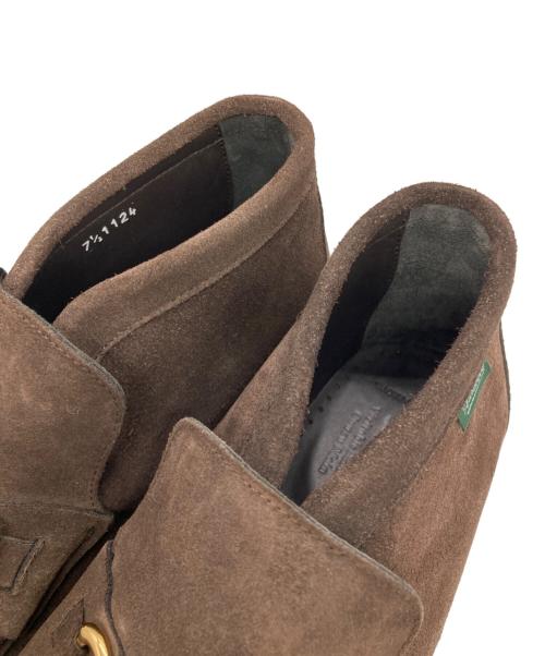 PARABOOT（パラブーツ）PARABOOT (パラブーツ) UNITED ARROWS (ユナイテッドアローズ) スエード ホースビットブーツ ブラウン サイズ:7 1/2の古着・服飾アイテム