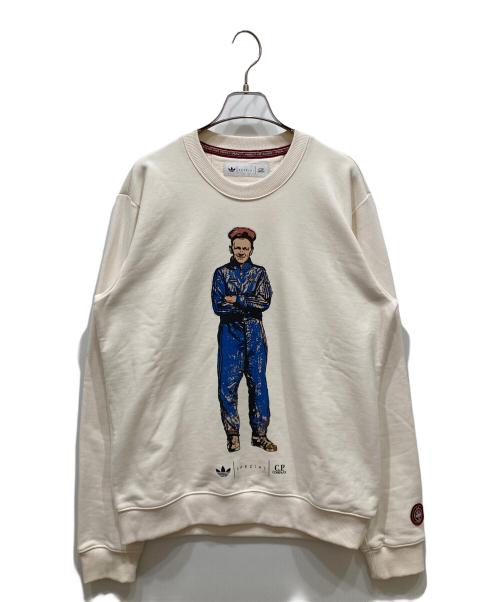 adidas（アディダス）adidas (アディダス) C.P COMPANY (シーピーカンパニー) CP SPZL SWEAT SHIRT CWHITE アイボリー サイズ:SIZE Mの古着・服飾アイテム