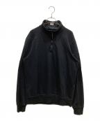 C.P COMPANYシーピーカンパニー）の古着「POLO COLLAR LIGHT FLEECE」｜ブラック