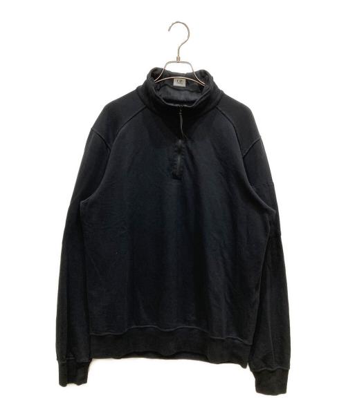 C.P COMPANY（シーピーカンパニー）C.P COMPANY (シーピーカンパニー) POLO COLLAR LIGHT FLEECE ブラック サイズ:SIZE Mの古着・服飾アイテム