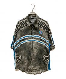 DIESEL（ディーゼル）の古着「S-EUR転写プリントシャツ」｜グレー