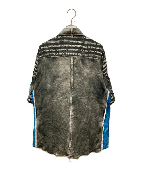 DIESEL（ディーゼル）DIESEL (ディーゼル) S-EUR転写プリントシャツ グレー サイズ:SIZE 50の古着・服飾アイテム