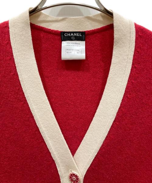 CHANEL（シャネル）CHANEL (シャネル) カシミヤカーディガン ピンク サイズ:SIZE 36の古着・服飾アイテム