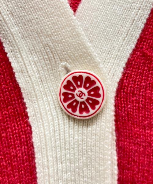 CHANEL（シャネル）CHANEL (シャネル) カシミヤカーディガン ピンク サイズ:SIZE 36の古着・服飾アイテム