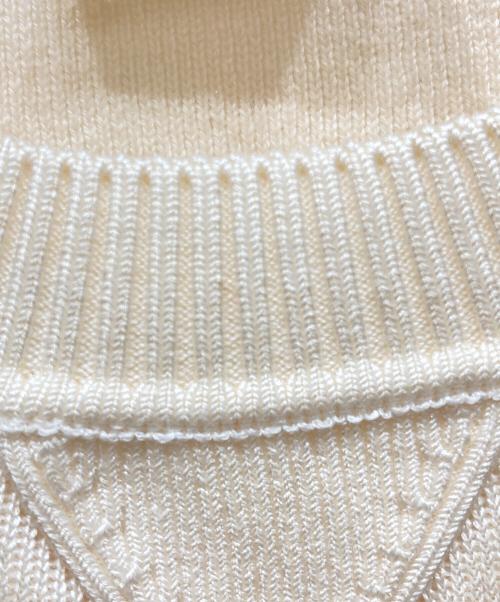 HERMES（エルメス）HERMES (エルメス) カシミヤ混ニット アイボリー サイズ:SIZE 36の古着・服飾アイテム
