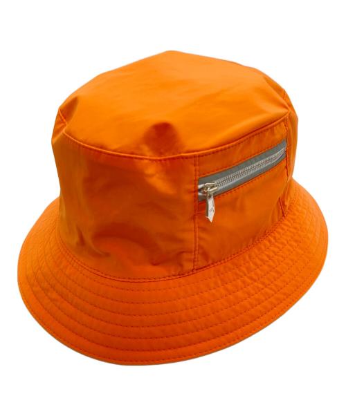 HERMES（エルメス）HERMES (エルメス) リバーシブルジップハット オレンジ×グレーの古着・服飾アイテム