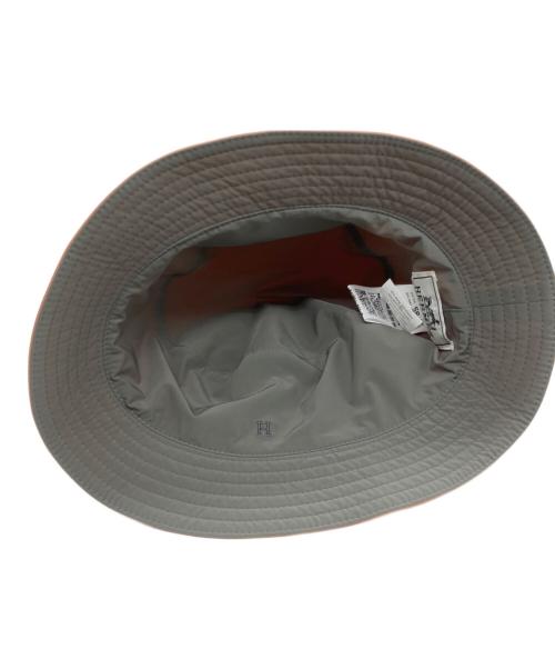 HERMES（エルメス）HERMES (エルメス) リバーシブルジップハット オレンジ×グレーの古着・服飾アイテム