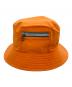 HERMES (エルメス) リバーシブルジップハット オレンジ×グレー：20000円