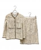CHANELシャネル）の古着「ココマーク ツイード セットアップ」｜ホワイト