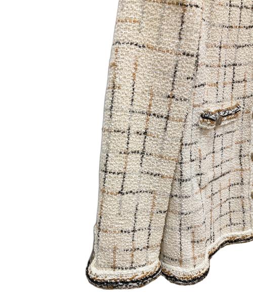 CHANEL（シャネル）CHANEL (シャネル) ココマーク ツイード セットアップ ホワイト サイズ:SIZE 36の古着・服飾アイテム