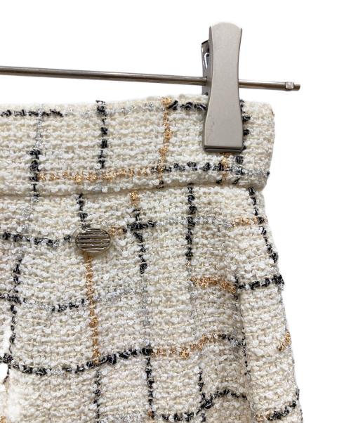 CHANEL（シャネル）CHANEL (シャネル) ココマーク ツイード セットアップ ホワイト サイズ:SIZE 36の古着・服飾アイテム