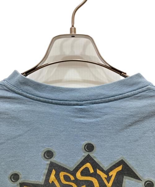stussy（ステューシー）stussy (ステューシー) ROYAL GOODS TEE スカイブルー サイズ:XLの古着・服飾アイテム