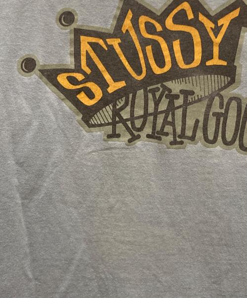 stussy（ステューシー）stussy (ステューシー) ROYAL GOODS TEE スカイブルー サイズ:XLの古着・服飾アイテム