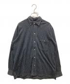 Y's for menワイズフォーメン）の古着「コットンチェックシャツ」｜ブラック