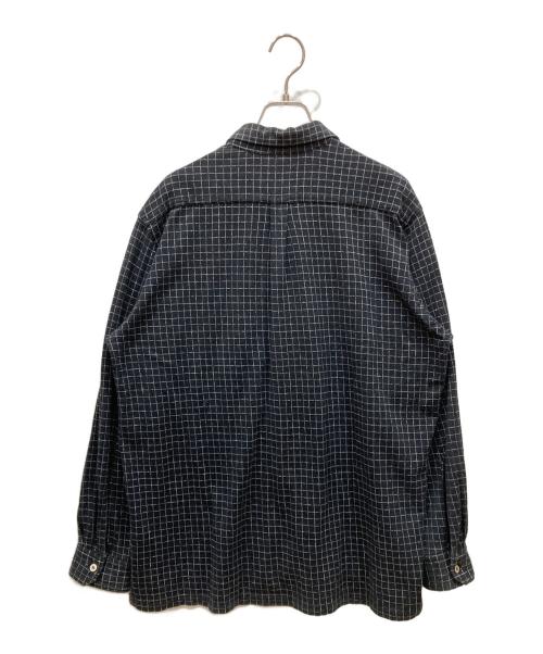 Y's for men（ワイズフォーメン）Y'S for men (ワイズフォーメン) コットンチェックシャツ ブラック サイズ:	SIZE Freeの古着・服飾アイテム