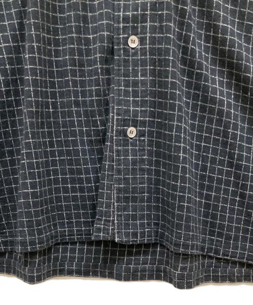 Y's for men（ワイズフォーメン）Y'S for men (ワイズフォーメン) コットンチェックシャツ ブラック サイズ:	SIZE Freeの古着・服飾アイテム