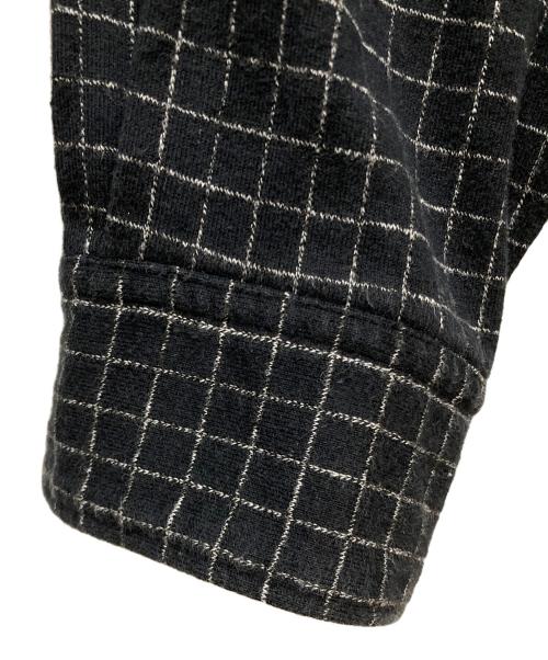 Y's for men（ワイズフォーメン）Y'S for men (ワイズフォーメン) コットンチェックシャツ ブラック サイズ:	SIZE Freeの古着・服飾アイテム