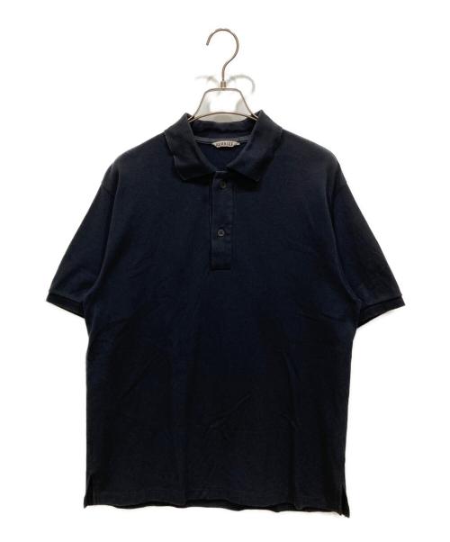 AURALEE（オーラリー）AURALEE (オーラリー) SUPER FINE COTTON PIQUE BIG POLO ブラック サイズ:SIZE 3の古着・服飾アイテム