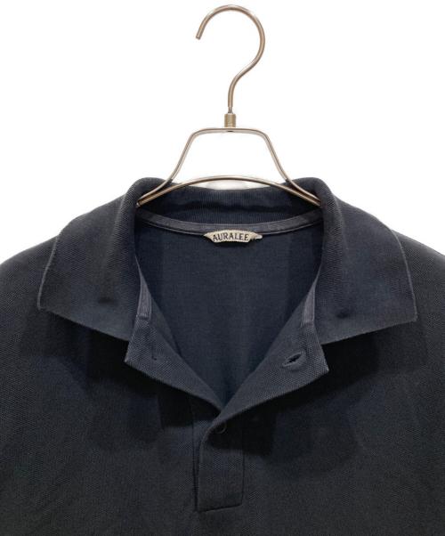 AURALEE（オーラリー）AURALEE (オーラリー) SUPER FINE COTTON PIQUE BIG POLO ブラック サイズ:SIZE 3の古着・服飾アイテム