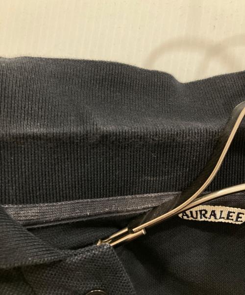 AURALEE（オーラリー）AURALEE (オーラリー) SUPER FINE COTTON PIQUE BIG POLO ブラック サイズ:SIZE 3の古着・服飾アイテム