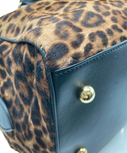 J&M DAVIDSON（ジェイ＆エム デヴィッドソン）J&M DAVIDSON (ジェイ＆エム デヴィッドソン) ハラコレザーレオパードボストンバッグ レオパードの古着・服飾アイテム