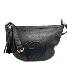 GUCCI（グッチ）の古着「ソーホー インターロッキングGショルダーバッグ」｜ブラック