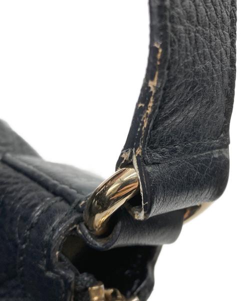 GUCCI（グッチ）GUCCI (グッチ) ソーホー インターロッキングGショルダーバッグ ブラックの古着・服飾アイテム