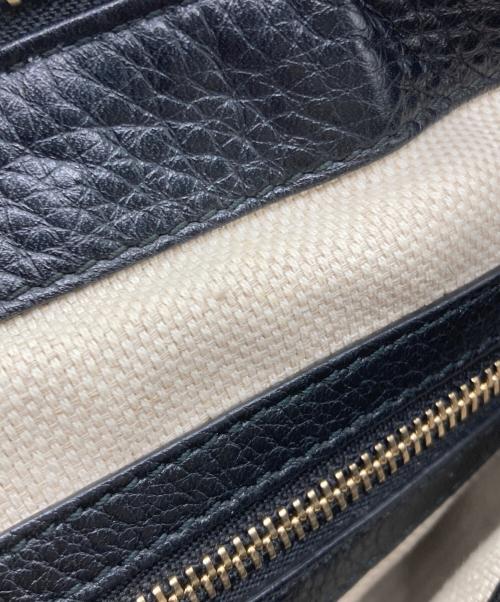 GUCCI（グッチ）GUCCI (グッチ) ソーホー インターロッキングGショルダーバッグ ブラックの古着・服飾アイテム