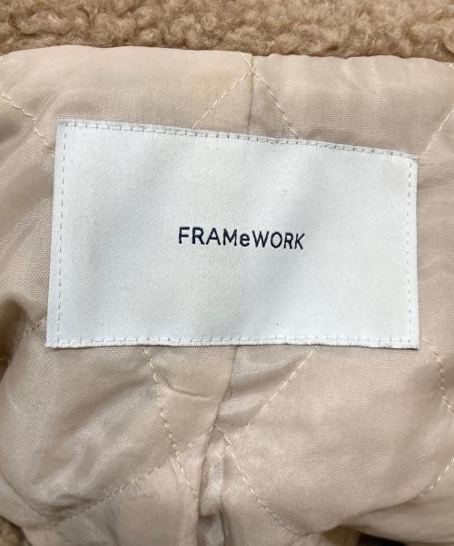 FRAMeWORK（フレームワーク）FRAMeWORK (フレームワーク) スタンドカラーボアブルゾン ブラウン サイズ:不明の古着・服飾アイテム