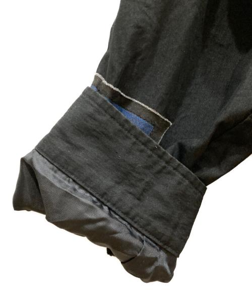 UNDER R（アンダーアール）UNDER R (アンダーアール) コットンナイロンスラップオンパッチコーチジャケット ブラック×ブルー サイズ:SIZE XLの古着・服飾アイテム