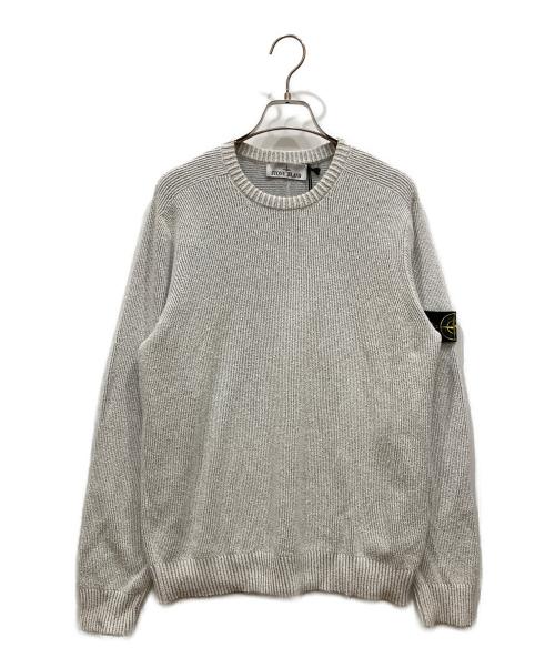 STONE ISLAND（ストーンアイランド）STONE ISLAND (ストーンアイランド) ロゴパッチセーター グレー サイズ:SIZE Mの古着・服飾アイテム