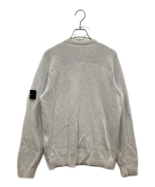 STONE ISLAND（ストーンアイランド）STONE ISLAND (ストーンアイランド) ロゴパッチセーター グレー サイズ:SIZE Mの古着・服飾アイテム