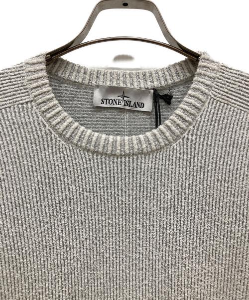 STONE ISLAND（ストーンアイランド）STONE ISLAND (ストーンアイランド) ロゴパッチセーター グレー サイズ:SIZE Mの古着・服飾アイテム