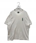 stussyステューシー）の古着「シャドーマン刺繍Tシャツ」｜ホワイト