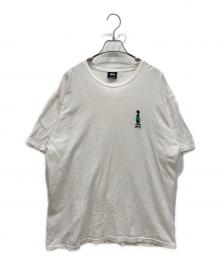 stussy（ステューシー）の古着「シャドーマン刺繍Tシャツ」｜ホワイト