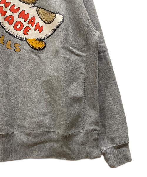HUMAN MADE（ヒューマンメイド）HUMAN MADE (ヒューマンメイド) KAWS (カウズ) プリントスウェット グレー サイズ:XXLの古着・服飾アイテム
