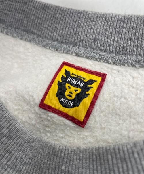 HUMAN MADE（ヒューマンメイド）HUMAN MADE (ヒューマンメイド) KAWS (カウズ) プリントスウェット グレー サイズ:XXLの古着・服飾アイテム