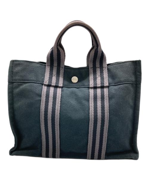 HERMES（エルメス）HERMES (エルメス) トートバッグ　フールトゥPM ブラックの古着・服飾アイテム