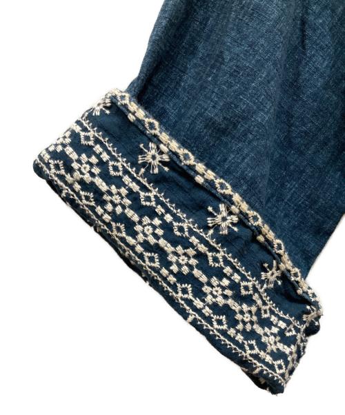 RHC Ron Herman（アールエイチシー ロンハーマン）RHC Ron Herman (アールエイチシー ロンハーマン) 刺繍ブラウスワンピース ネイビー サイズ:SIZE XSの古着・服飾アイテム