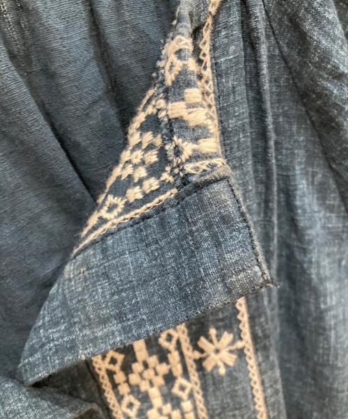 RHC Ron Herman（アールエイチシー ロンハーマン）RHC Ron Herman (アールエイチシー ロンハーマン) 刺繍ブラウスワンピース ネイビー サイズ:SIZE XSの古着・服飾アイテム