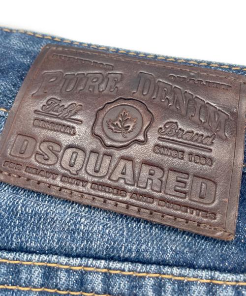 DSQUARED2（ディースクエアード）DSQUARED2 (ディースクエアード) ペイント加工スキニーデニムパンツ インディゴ サイズ:38の古着・服飾アイテム