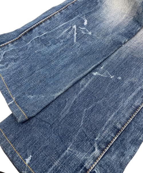 DSQUARED2（ディースクエアード）DSQUARED2 (ディースクエアード) ペイント加工スキニーデニムパンツ インディゴ サイズ:38の古着・服飾アイテム