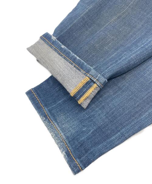 DSQUARED2（ディースクエアード）DSQUARED2 (ディースクエアード) ペイント加工スキニーデニムパンツ インディゴ サイズ:SIZE 40の古着・服飾アイテム