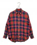 RALPH LAURENラルフローレン）の古着「THE BIG SHIRT」｜レッド×グリーン