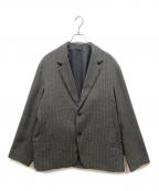 JOURNAL STANDARD relumeジャーナルスタンダード レリューム）の古着「ウォッシャブル バスケット ストライプ ジャケット」｜グレー