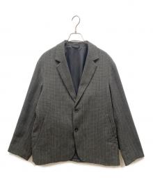 JOURNAL STANDARD relume（ジャーナルスタンダード レリューム）の古着「ウォッシャブル バスケット ストライプ ジャケット」｜グレー