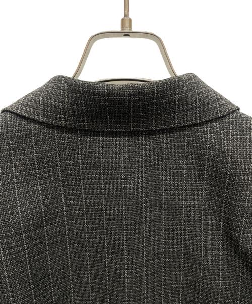 JOURNAL STANDARD relume（ジャーナルスタンダード レリューム）JOURNAL STANDARD relume (ジャーナルスタンダード レリューム) ウォッシャブル バスケット ストライプ ジャケット グレー サイズ:Ⅿの古着・服飾アイテム